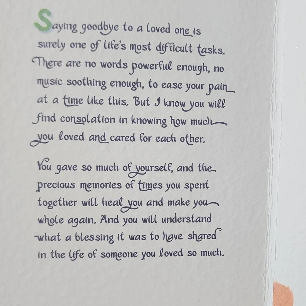 Blue Mountain Arts Sympathy Card Memories Are Forever Irish Headstone Quote New